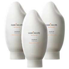 HAIR RECIPE 髮的食譜 米糠溫養修護護髮精華素 檸檬生薑, 350ml, 3瓶