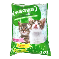 元氣王 檸檬香氛水晶貓砂 10L, 尿液吸收, 清潔環境較輕鬆, 檸檬, 1包