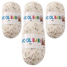 Wool Baby 編織線, 31373 杏仁粉, 4個