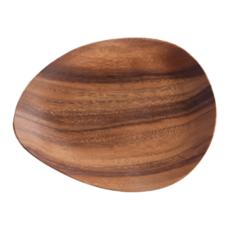 NICOTT 木質橢圓餐盤 M, 2個