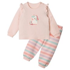 unifriend Pinky Cone三層保暖棉質九分居家服套裝