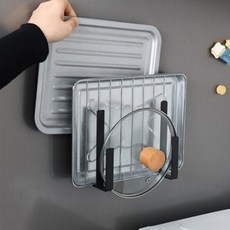 Revinu 磁吸式多用途砧板架 2件組, 1套, 黑色