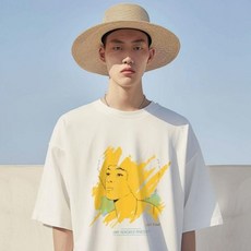 원헌드레드퍼센트 GOODD 보이 통기성 세미오버 반팔 티셔츠