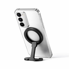 홈플래닛 맥세이프 호환 양면자석 스마트톡 링 거치대, 블랙, 1개