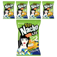 오리온 도도한 나쵸 사워크림 어니언맛, 92g, 5개