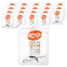 유하우스 일회용 위생 멀티백, 대(L), 15개입, 20개