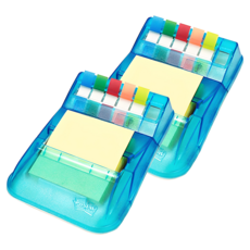 쓰리엠 포스트잇 콤보팩 KR-2001 디스펜서 + 팝업리필 100p+ 플래그 50p, 혼합색상, 2세트