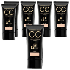 TTMAX 全效完美修飾CC霜SPF33, 6入 - 均勻膚色、輕薄透氣、防曬保濕, 15%修飾潤色, 30ml