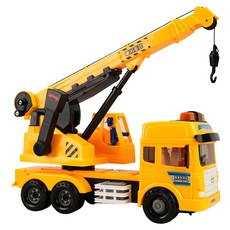 kidmate 孩子王 ST配音大型起重機吊車, 黃色, 1個, 39.5x36x15.5cm