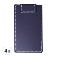 珠友文化 升級版磁性帳單夾 A6, 藍色, 4個