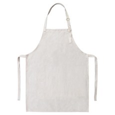 면 린넨 혼방 스트랩 앞치마 2(65 x 80 cm), 오트밀, 1개
