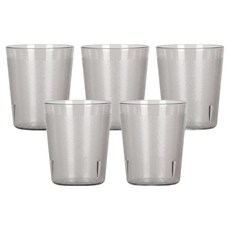 리빙메이트 PC 안깨지는 물컵 190ml, 스모그, 5개