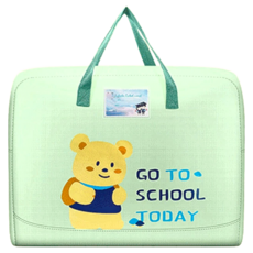 卡通圖樣大容量手提棉被衣物袋, 58 x 28 x 48cm, 1個