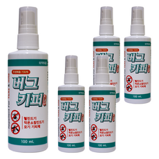 버그키퍼알파 위생해충 털진드기 모기 기피제, 100ml, 5개