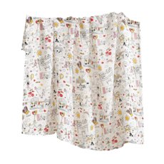 新生兒雙層包巾 竹節棉 插畫遊樂園 舒適透氣