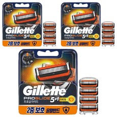 Gillette 吉列 動力刮鬍刀片, 3組, 4件