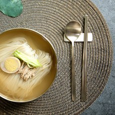 Hodam Bangjjjayugi 成人餐具套組 1 人, 1套, 勺子+筷子