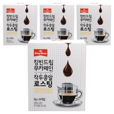 킹빈 무카페인 작두콩알 로스팅 드립 8p, 6g, 8개입, 4개