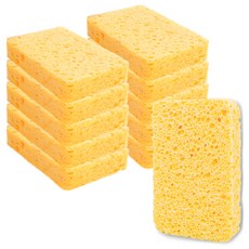 無痕紙漿廚房菜瓜布 橘色, 1個, 10入