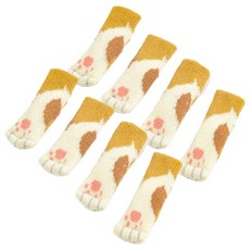 AXIS 艾克思 小貓掌降噪防刮針織桌椅腳套 Set 4個 矽膠止滑, 2組