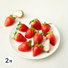 논산 킹스베리 딸기 중과, 2개, 350g