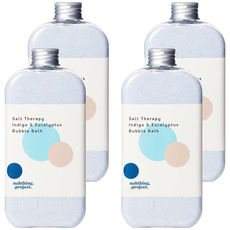 나띵프로젝트 오감목욕 버블 입욕제 블루 유칼립투스향, 230g, 4개