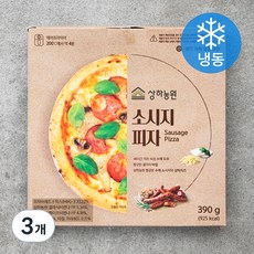 상하농원 소시지 피자 (냉동), 390g, 1개입, 3개