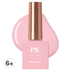 위드샨 젤 폴리쉬 컬러 젤네일, 6개, 10g, GC04 소프트핑크