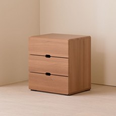 제이디퍼니처 로미 3단 협탁 서랍장, 아카시아