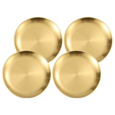 BangJiaShi 不鏽鋼圓盤, 金色, 4個