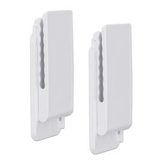 Make Mine 免鑽孔延長線固定架 黏貼式延長線整理器 多用途理線固定架 延長線置物架, 白色, 2個