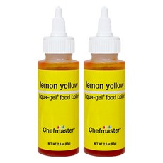 셰프마스터 리쿠아젤 식용색소 레몬옐로우, 65g, 2개