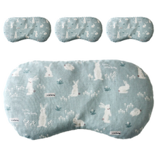 眼用紅豆熱敷墊 天空中的白兔款, 1入, 4個