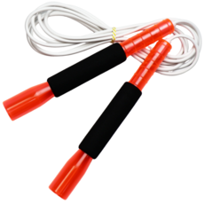 JFROPE Twinkle 海綿高速跳繩, 紅色 + 白色繩, 1個