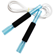 JFROPE Twinkle Freestyle 海綿高速跳繩, 天藍色 + 白色繩, 1個