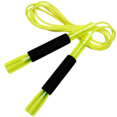 JFROPE Twinkle Freestyle 海綿高速跳繩, 螢光黃, 1個