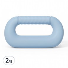 루니콩 링형 소프트 실리콘 아령 블루, 2개, 2kg