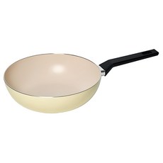 LocknLock 樂扣樂扣 陶瓷不沾IH炒鍋 春日黃, 28cm, 1個