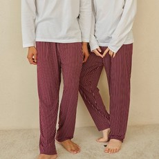 도씨 커플용 소프킨 싱글라인 잠옷 바지 2p