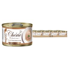 Cherie 法麗 微湯汁系列貓罐頭, 天然嫩雞肉, 165g, 12罐
