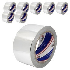 부광테이프 은박 알루미늄 호일테이프 은색 23m, 8개