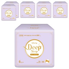 Liberty ORGANATURE Deep Sleep韓國產夜用褲型衛生棉, M(85~95cm), 6片, 6包