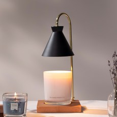 Harmony Candle Warmer Raum Dimmer Wood Candle Warmer L, 黑色