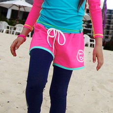 bay b 孩童長袖短褲泳裝組