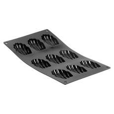 de Buyer 畢耶 『黑軟矽膠模系列』9格瑪德蓮烤模, 1個