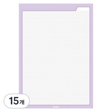 TOCTOC 彩虹色彩格線筆記本 B5, 紫色, 15個