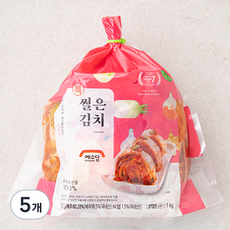 예소담 특 썰은 김치, 1kg, 5개
