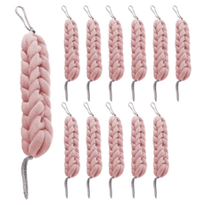 블럭마트 튼튼 롱 샤워타올, 핑크, 1개입, 12개