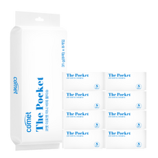 코멧 더 포켓 미니 비데 물티슈, 8팩, 8매, 65g