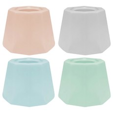 火山形珪藻土牙刷架, 藍色 + 綠色 + 灰色 + 紅色, 1組